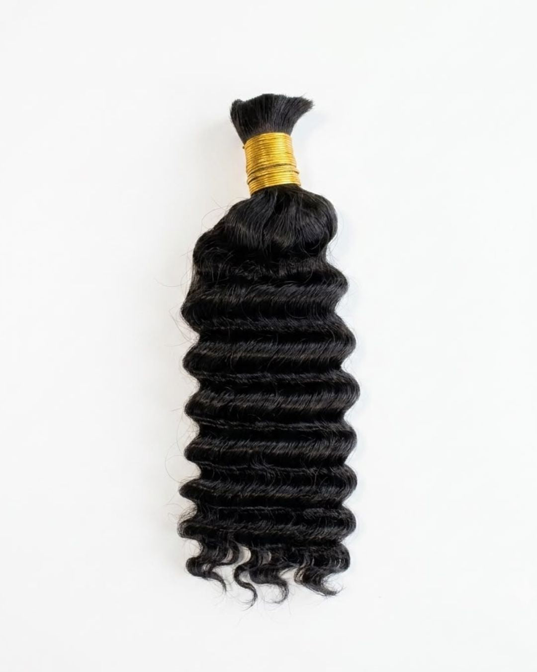 Bulk Hair Deep Wave Jet Black – 14”