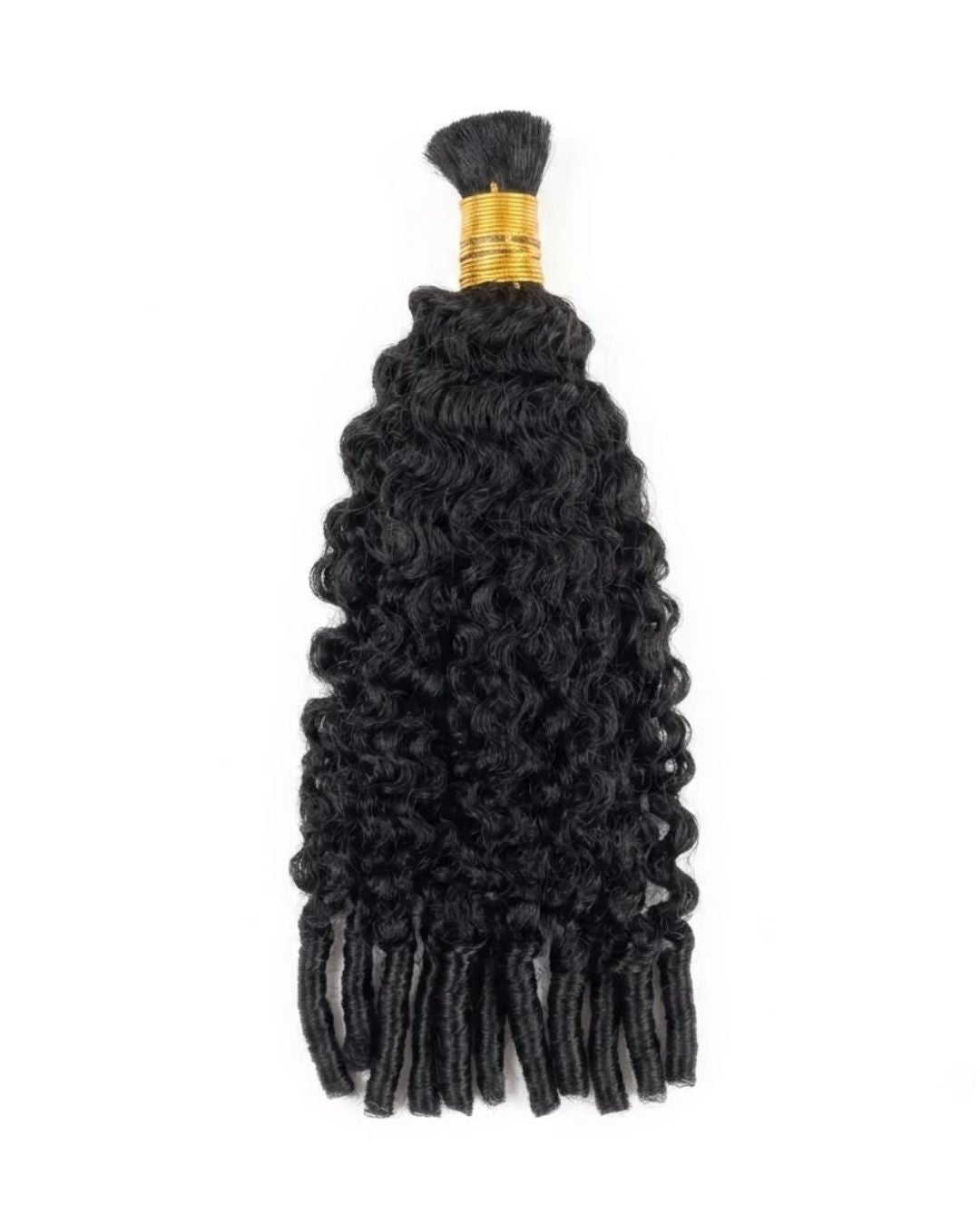 Bulk Hair Burmese Curly Jet Black – 20”