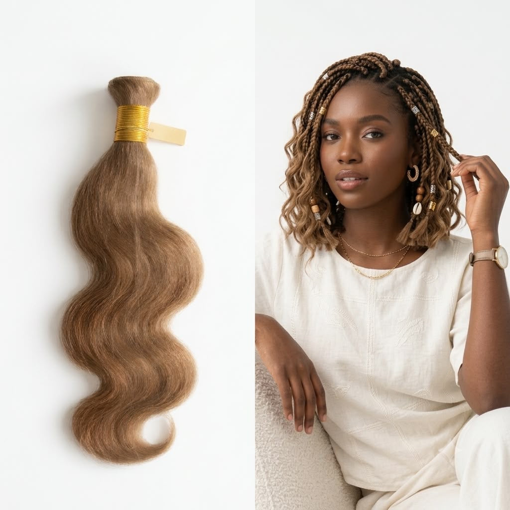 Bulk Hair Body Wave Brown 30 – 14”